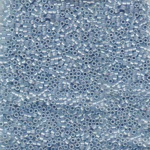 11/0 – Miyuki Delica - 5g Bag – Sparkle Sky Blue Lined Opal AB – DB1761