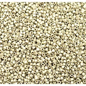 11/0 – Miyuki Delica - 5g Bag - Duracoat Galvanised Matte Silver – DB1831F