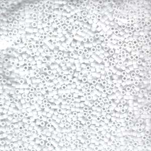 10/0 - Miyuki Delica - 5g Bag - Opaque Chalk White - DBM0200