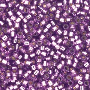 11/0 – Miyuki Delica - 5g Bag – Silver Lined Duracoat Lilac – DB2169