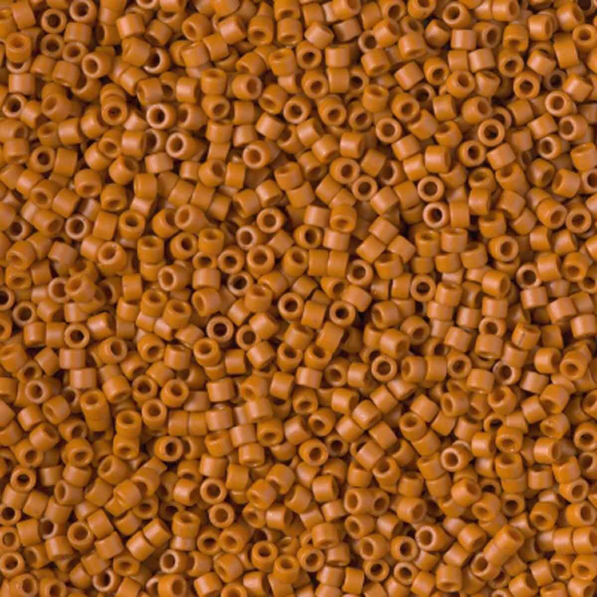 11/0 – Miyuki Delica - 5g Bag - Frost Opaque Glazed Burnt Orange – DB2287