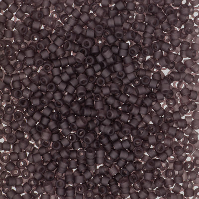 11/0 – Miyuki Delica – 5g Bag - Matte Transparent Dark Smoky Amethyst – DB2405