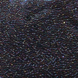 11/0 – Miyuki Delica - 5g Bag – Lined Garnet Dk Grey AB – DB0297