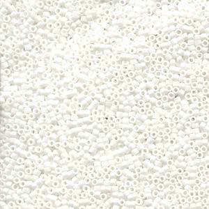 10/0 - Miyuki Delica - 5g Bag - Matte White - DBM0351