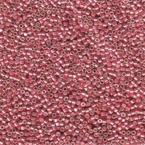 11/0 – Miyuki Delica - 5g Bag – Galvanized Pink Dyed – DB0420