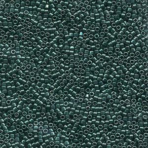 11/0 – Miyuki Delica - 5g Bag – Nickle Plated Dyed Dark Green – DB0458
