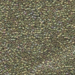 11/0 – Miyuki Delica - 5g Bag – 24k Green Gold Iris – DB0508