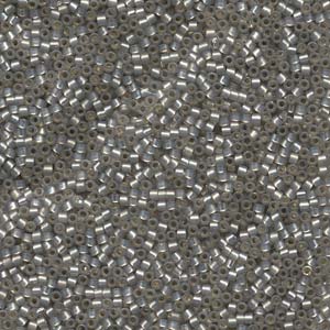 11/0 – Miyuki Delica - 5g Bag – Silver Lined Light Taupe Alabaster – DB0630