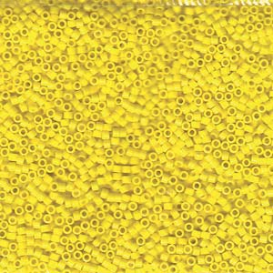 10/0 - Miyuki Delica - 5g - Opaque Yellow - DBM0721