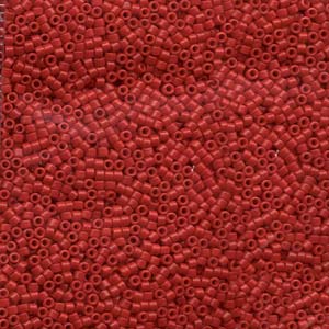 11/0 – Miyuki Delica - 5g Bag – Dyed Opaque Red – DB0791