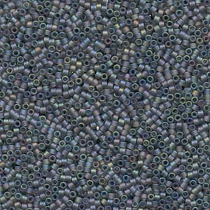 11/0 – Miyuki Delica - 5g Bag – Matte Gray AB – DB0863