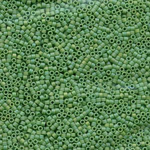 11/0 – Miyuki Delica - 5g Bag – Matte Opaque Green AB – DB0877