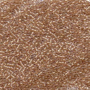 11/0 – Miyuki Delica - 5g Bag – Sparkling Gold Lined Crystal – DB0901