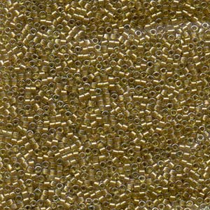 11/0 – Miyuki Delica - 5g Bag – Sparkling Marigold Lined Chartreuse – DB0909