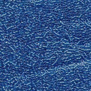 11/0 – Miyuki Delica - 5g Bag – Sparkling Cerulean Blue Lined Crystal – DB0920