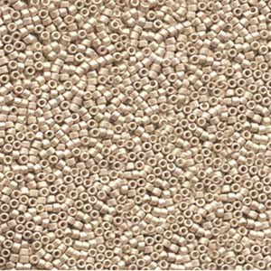 11/0 – Miyuki Delica - 5g Bag – Galvanized Semi Frosted Champagne – DB1152