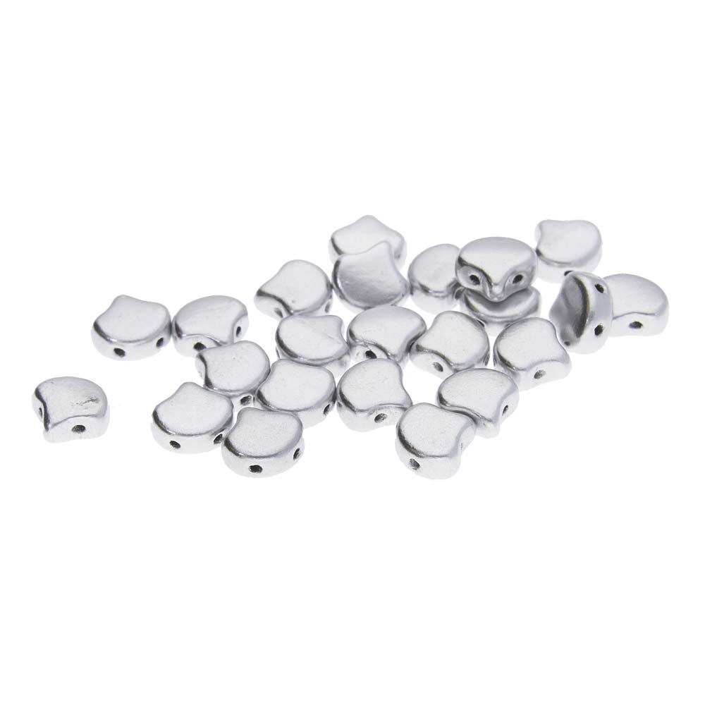 Ginko Beads 7.5mm - 10g Pack (approx 35 beads) - Bronze Aluminium