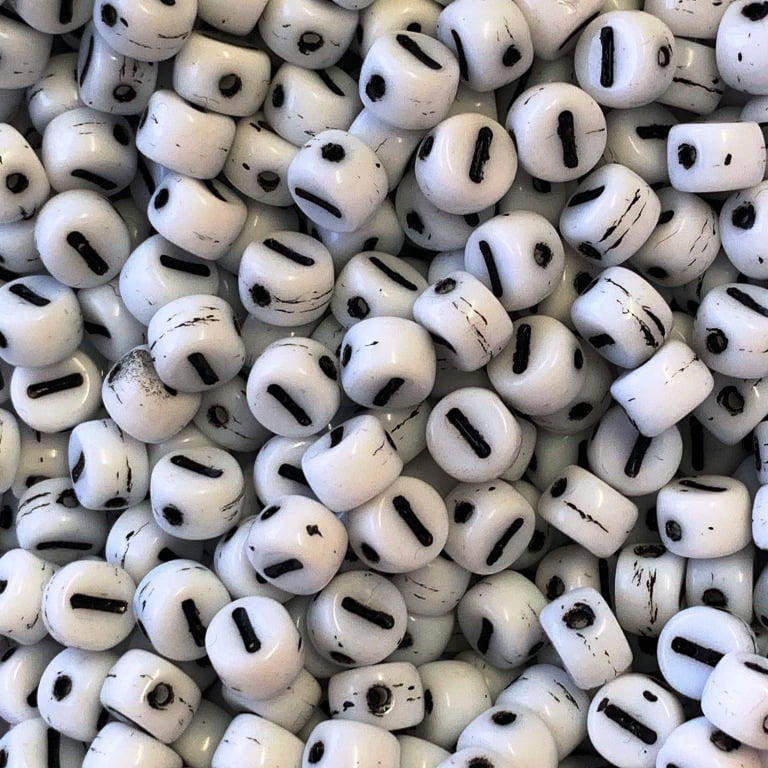 Czech Glass Alphabet Bead - I