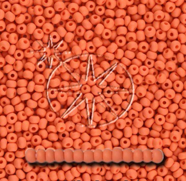Preciosa 11/0 Seed Beads - PermaLux - 20g Pack - Matte - Coral