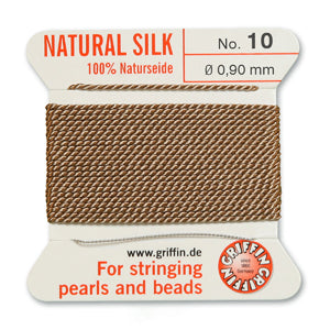 Griffin Silk Bead Cord No10 (0.9mm)– Beige