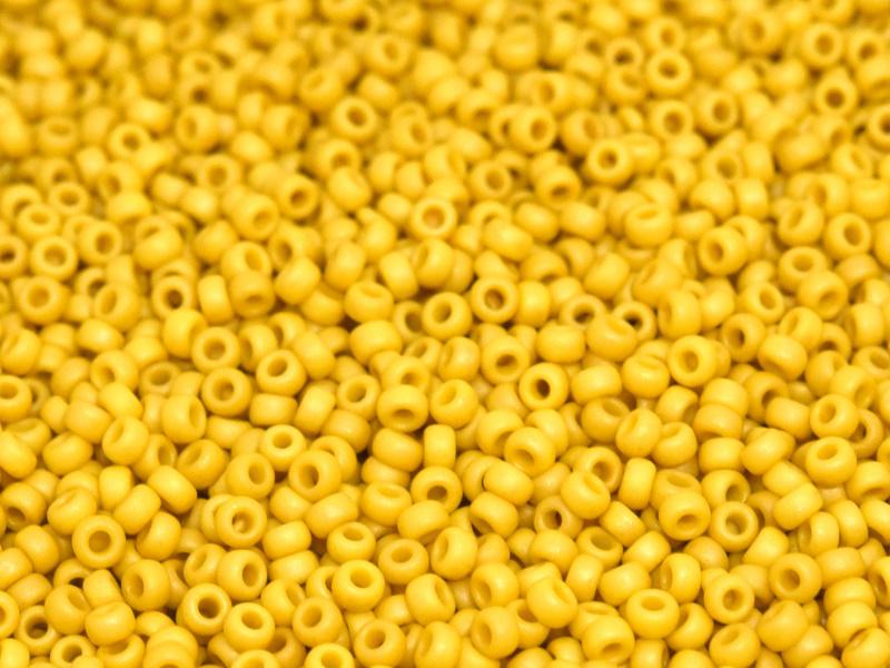 11/0 Miyuki Seed Beads - 25g Bag – Matte Opaque Canary – Colour 2311