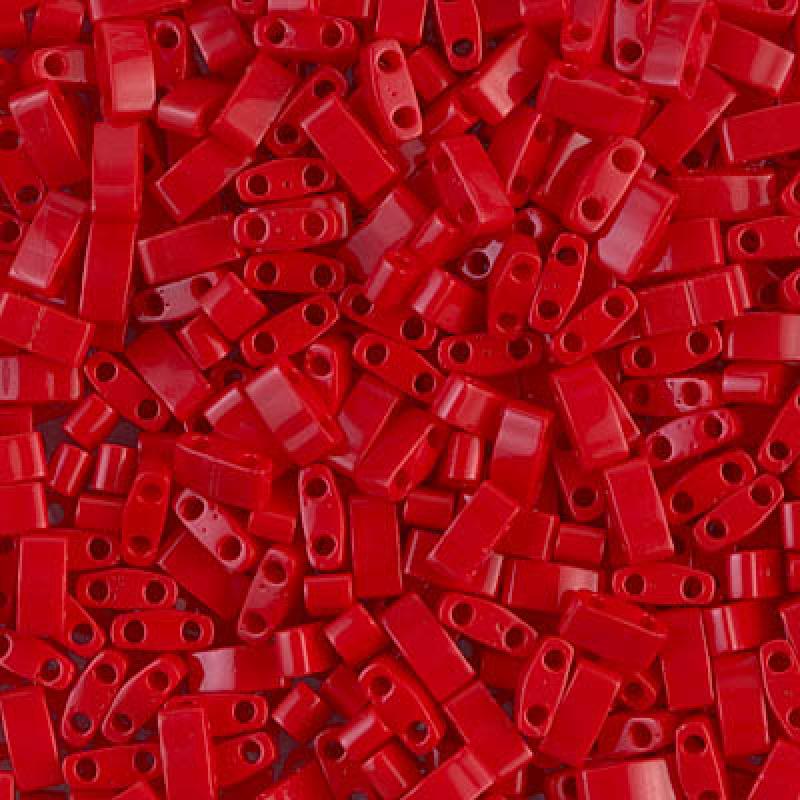 Miyuki Half Tila Beads - 5g Bag - Opaque Dark Red - HTL0408