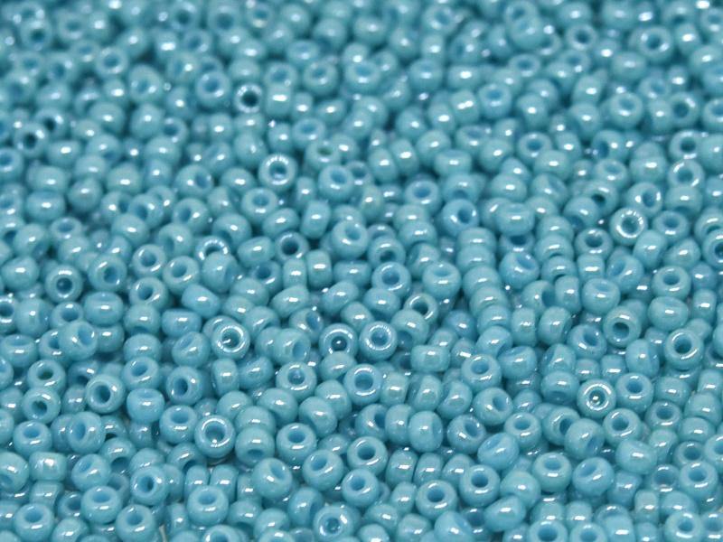 11/0 Miyuki Seed Beads - 25g Bag – Opaque Turquoise Green Luster – Colour 2470