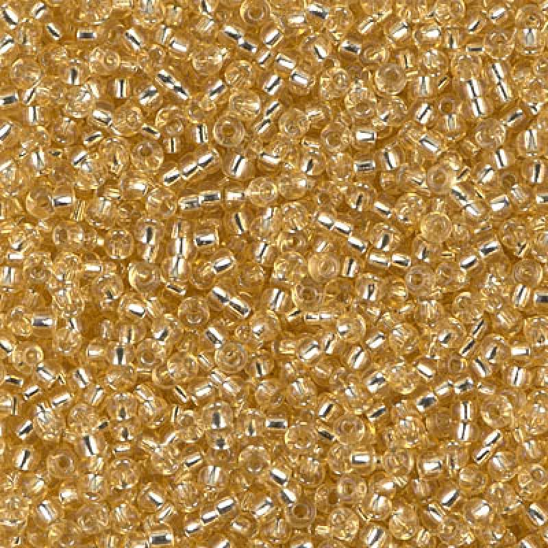 11/0 Miyuki Seed Beads - 25g Bag – Silver Lined Pale Gold - Colour 2