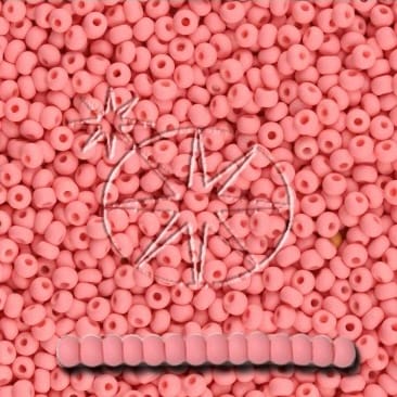 Preciosa 8/0 Seed Beads - PermaLux - 20g Pack - Matte - Pink