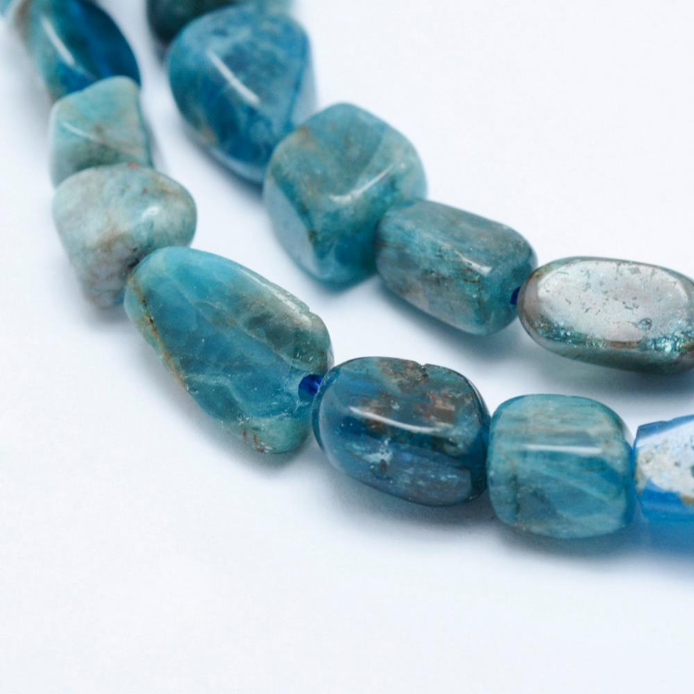 Natural Apatite Beads Strands, Tumbled Stone