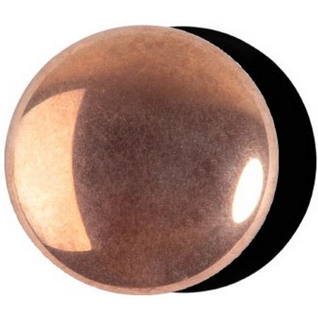 Czech Glass Cabochon 25mm – Jet Capri Gold