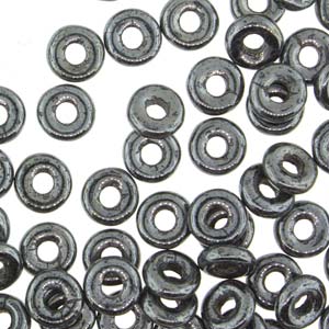 O Beads 3.8x1mm – 5g Bag – Hematite