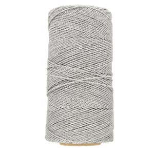 Brazilian Linhasita Waxed Cord 1mm – 144 Meter Spool – Metallic Silver