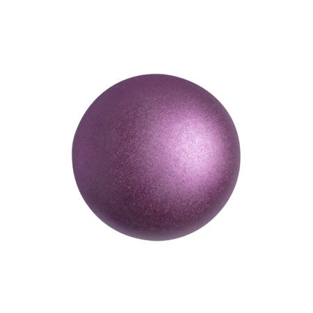 14mm Czech Glass Cabochon - Pastel Bordeaux