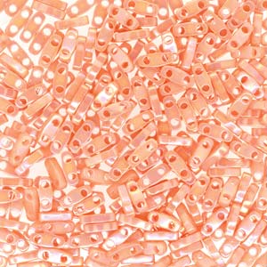 Miyuki Quarter Tila Beads - 5g Bag – Semi Matte Opaque Salmon - QTL0596