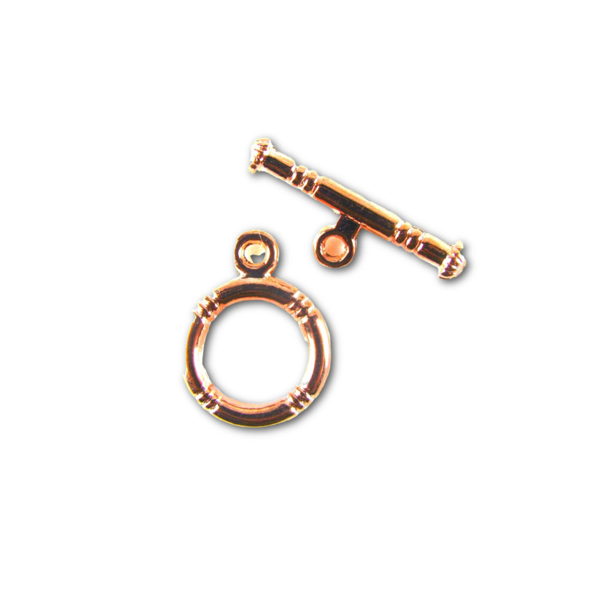 Rose Gold Plated Plain Mini Toggle 16x11mm - Pack of 10