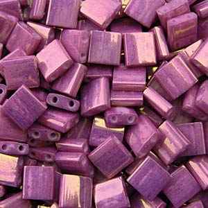 Miyuki Tila Beads - 5g Bag - Opaque Dark Orchid Luster - TL1867