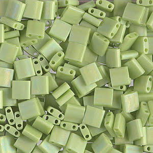Miyuki Tila Beads - 5g Bag – Matte Opaque Chartreuse AB - TL0416FR