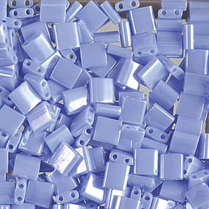 Miyuki Tila Beads - 5g Bag - Opaque Light Periwinkle Luster - TL0446