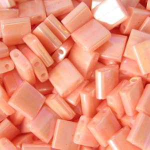 Miyuki Tila Beads - 5g Bag – Semi Matte Opaque Salmon - TL0596
