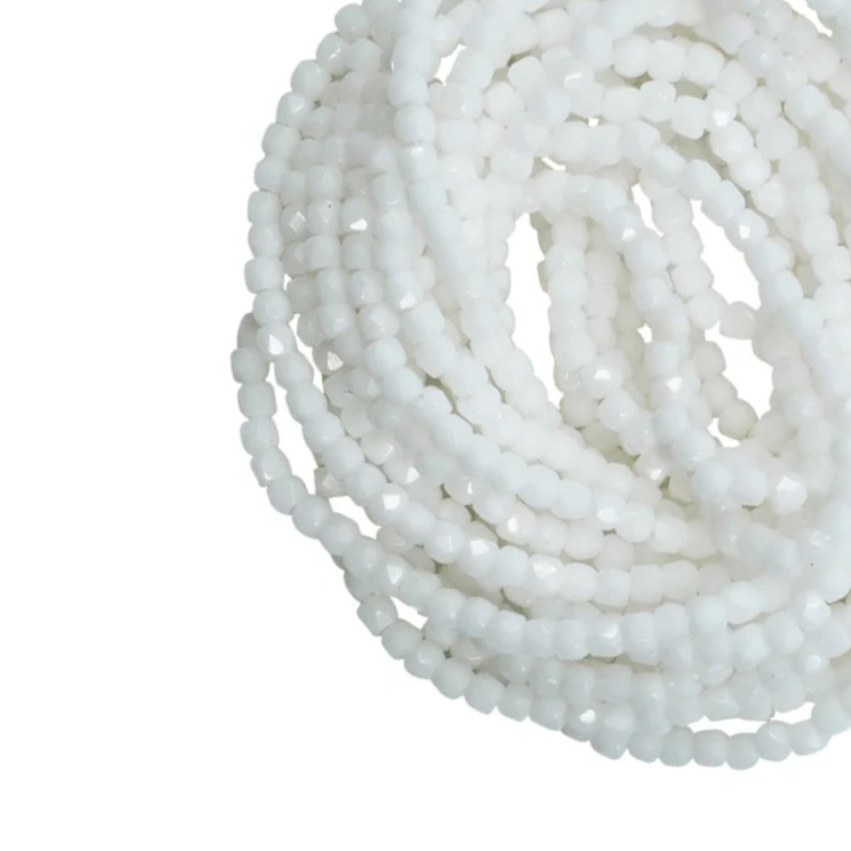 2mm True2 Firepolish Beads - Pack of Approx 100 - Chalk White