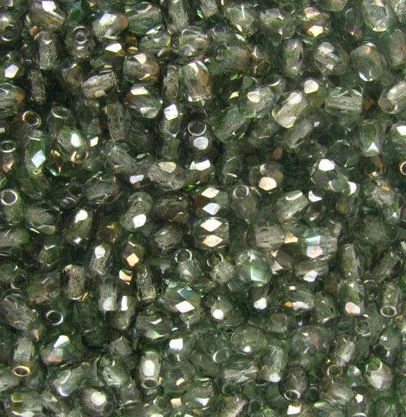 3mm Czech Fire Polish – 00030/14257 - Light Green Luster