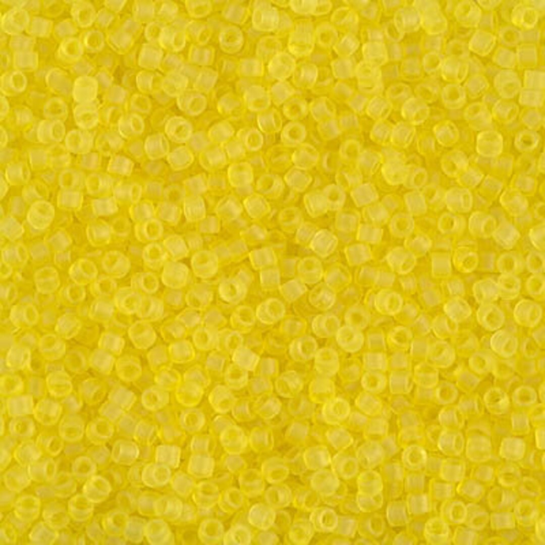 11/0 – Miyuki Delica - 5g Bag - Matte Transparent Yellow – DB0743