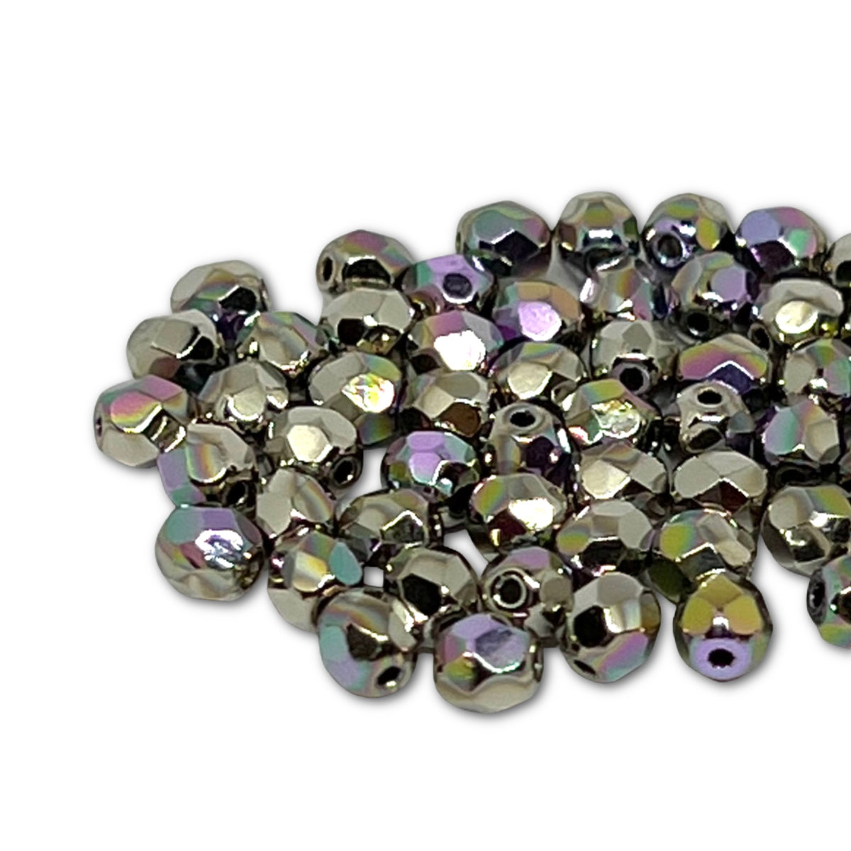 3mm Czech Fire Polish – 37000/28701 – Nickel AB x 100