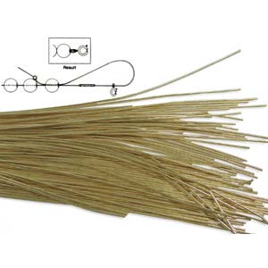 Gold Colour French Wire – Extra Heavy - 35cm