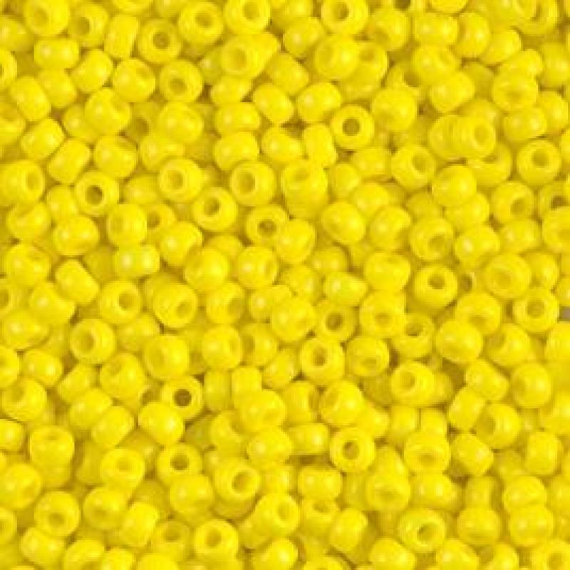 6/0 Miyuki Seed Beads - 25g Bag – Opaque Yellow - Colour 404
