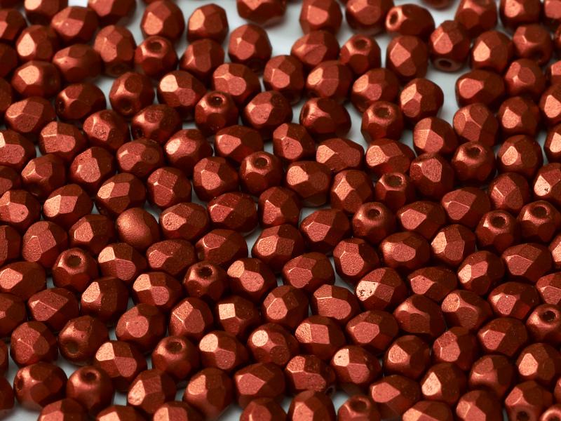 4mm Czech Fire Polish – 01890 – Lava Red x 100
