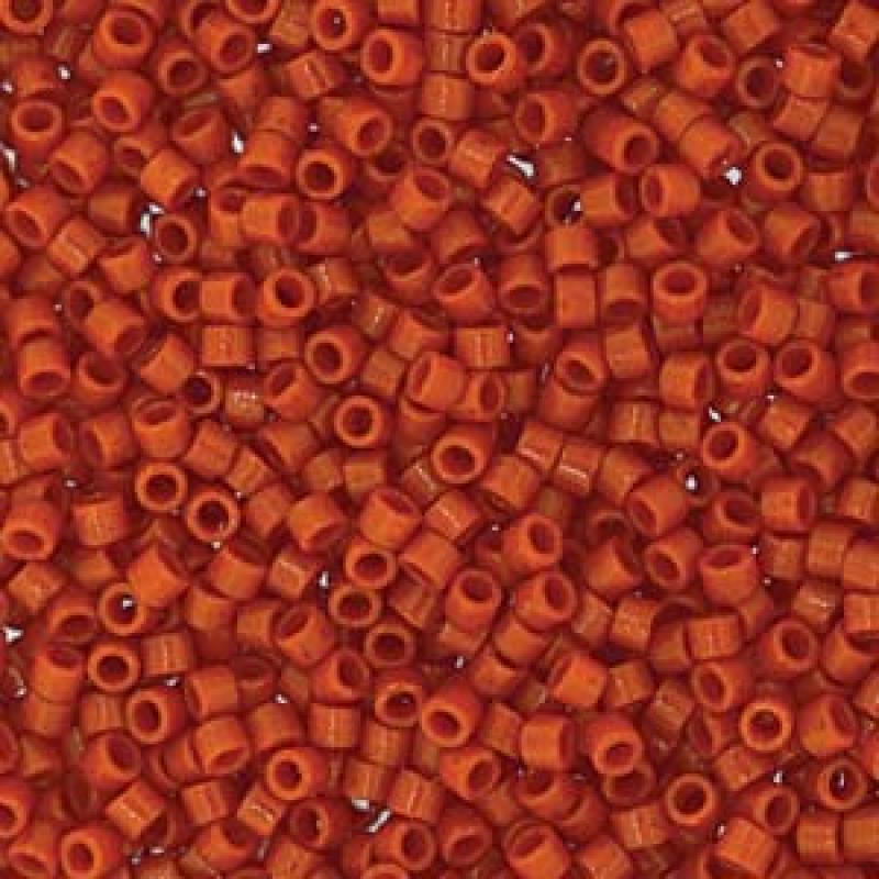 11/0 – Miyuki Delica - 5g Bag – Duracoat Opaque Persimmon – DB2108