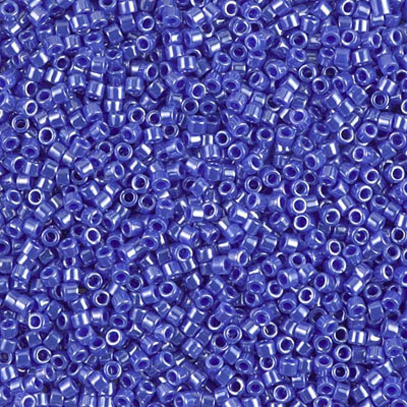 15/0 - Miyuki Delica - 5g Bag - Opaque Cyan Blue Luster - DBS1569