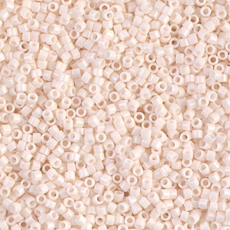 15/0 - Miyuki Delica - 5g Bag - Opaque Bisque White - DBS1490